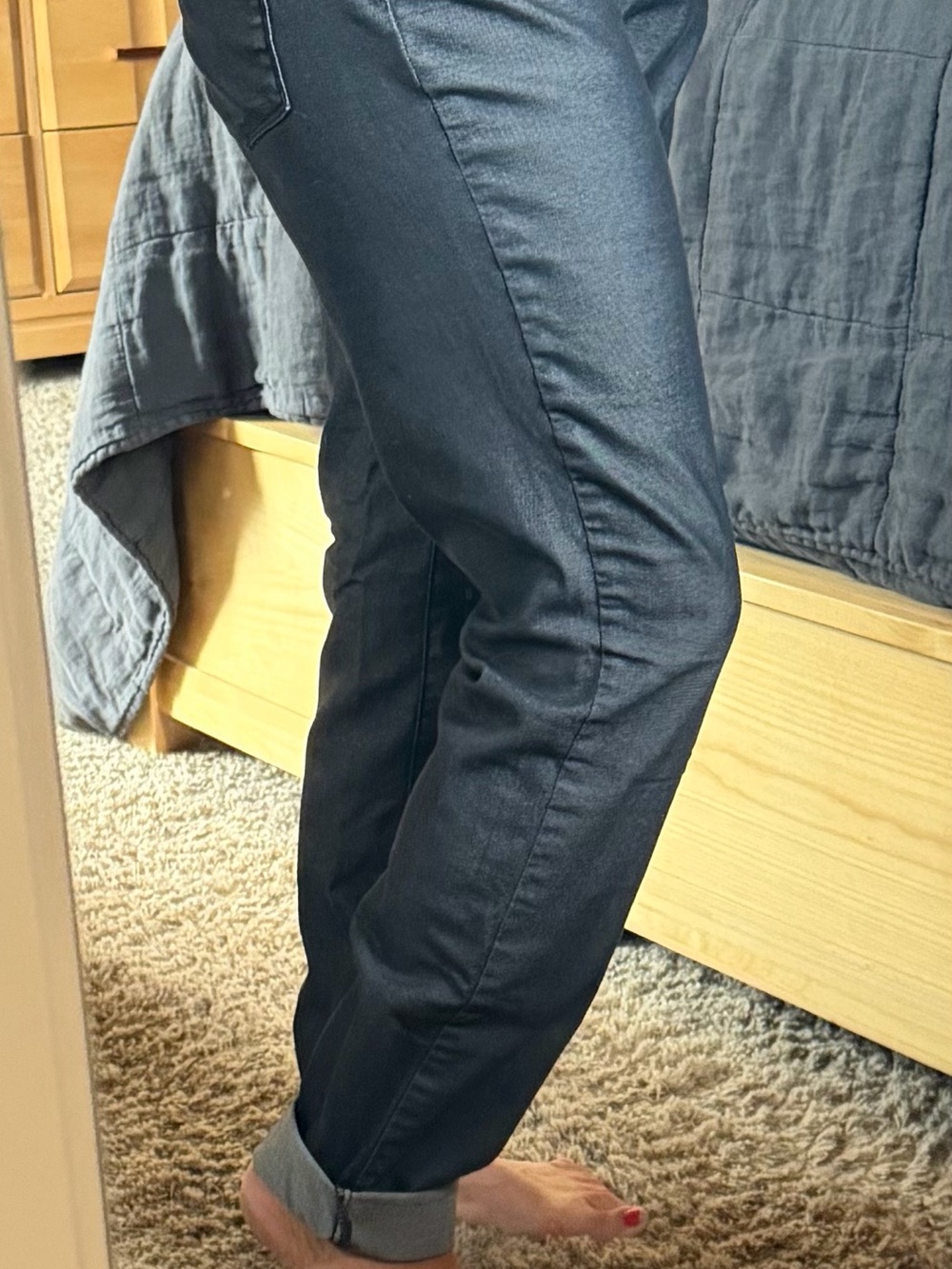 Prana Women's Straight Leg Jeans in dark Grey
